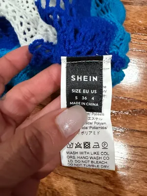 SHEIN strapless crochet dress thumbnail 5