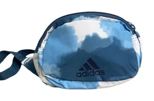 Adidas‎ Cloud Tie Dye Waist Bag Blue White Fanny Pack Sporty Crossbody Bag thumbnail 1
