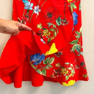 Alice + Olivia Kirby Seine Garden Mini Dress Size 0 Ruffled Floral-Print Lace thumbnail 9