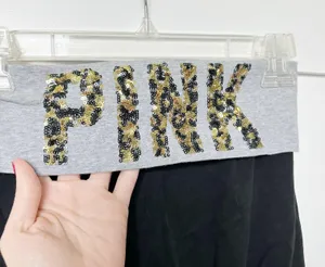 PINK Victoria’s Secret Foldover Top Yoga Pants thumbnail 4