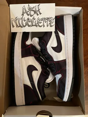 Air Jordan Wmns 1 Low SE Utility ‘White Black Red’ thumbnail 7