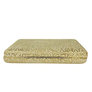 SONDRA ROBERTS Metallic Etched Box Clutch thumbnail 8