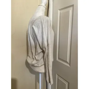 Eberjay Beige Sadie Stripes Slouchy Long Sleeve Shirt S thumbnail 3