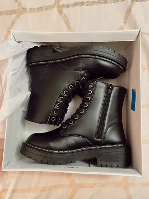 True Craft Black Combat Boots NEW!! thumbnail 3