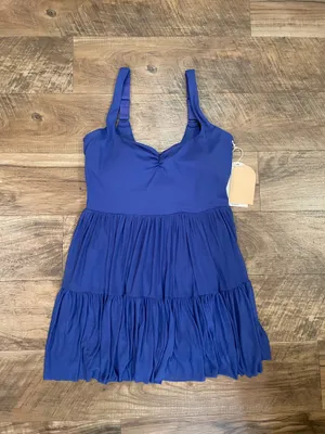 NWT! Blogilates Target X Popflex Viral Sweetheart Ballerina Dress Royal Blue Med thumbnail 4