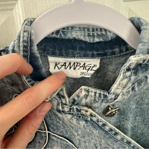 Vintage Rampage Acid Wash denim dress thumbnail 2