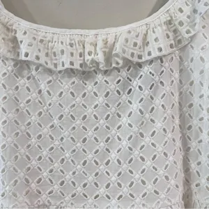 Lulus Make‎ a Wish White Eyelet Ruffled Mini Dress MEDIUM thumbnail 7