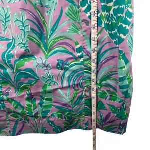 Lilly Pulitzer Lettie Dress Sz‎ 4 Purple Iris On The Chase Puff Sleeve Tropical thumbnail 8