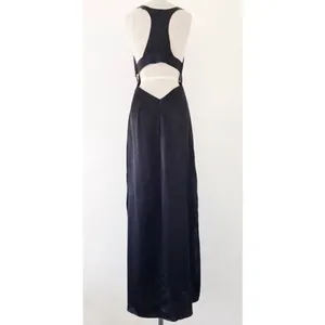 ✨Zara Satin Lace Backless Maxi Dress with slits size Medium✨ thumbnail 5