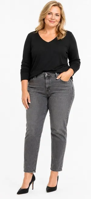 American Eagle Size 18 Regular Black Denim Jeans thumbnail 1
