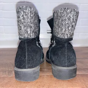 BareTraps Leather Fur-Lined Lace-Up Boots thumbnail 7