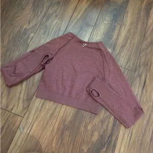 Maroon Gymshark Long Seamless Sleeve Shirt thumbnail 4