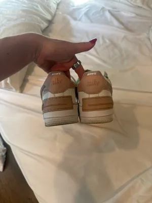 Nike Air Force 1 white purple and pink thumbnail 4