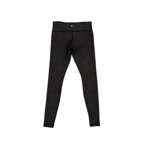 Lululemon Wunder Under Athleisure Herringbone Gray Athletic Leggings Size 8 thumbnail 2