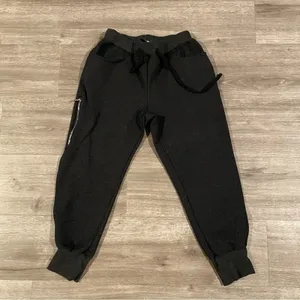 Doctor.M Black Smiley Face Zip Jogger Sweatpants Women’s XS thumbnail 2