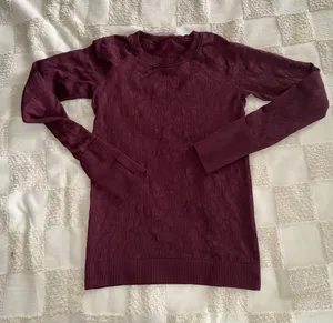 Lululemon‎ Rest Less Pullover
 - Wine thumbnail 1