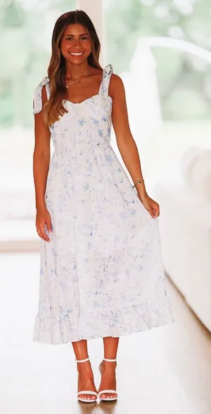 Blue & White Dress thumbnail 1