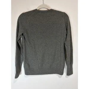 Everlane Size XS Cashmere V-Neck Long Sleeve Pullover Sweater Green thumbnail 8
