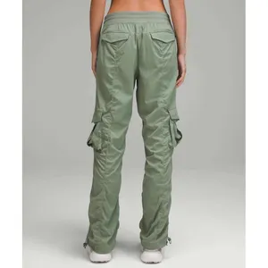 Lululemon Dance Studio Relaxed-Fit Mid-Rise Cargo Pant Grey Eucalyptus Size 4 thumbnail 3