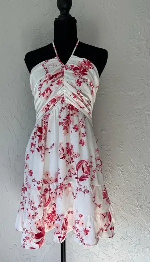 Francesca’s halter floral dress thumbnail 1