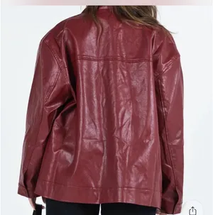 Princess Polly Red Leather Jacket thumbnail 2