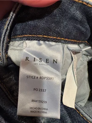 Risen Los Angeles women’s jeans style RDP5599 size 11/30 blue thumbnail 9