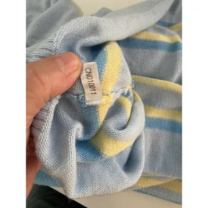 Joie Blue Striped Knit V-Neck Pullover Hoodie Sweater XS NWOT‎ CNO10011 Nautical thumbnail 4