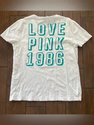 Victoria's Secret PINK White Dog Pocket T Shirt size L thumbnail 6