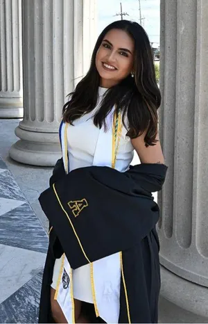 Commence white grad dress  thumbnail 3