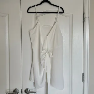 White Wrap Mini Dress thumbnail 3