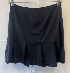 Vintage J. McLaughlin Black Pleated Drop Waist Skirt‎ Size 10 Academia Classic thumbnail 1
