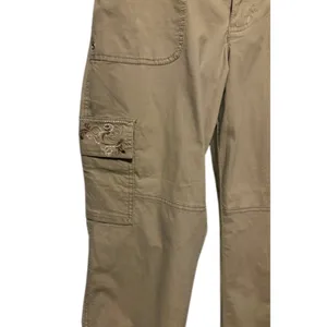 Cache Crop Cargo Pant Rhinestone Stud Adjustable Length Embellished NWT $98 Sz14 thumbnail 6