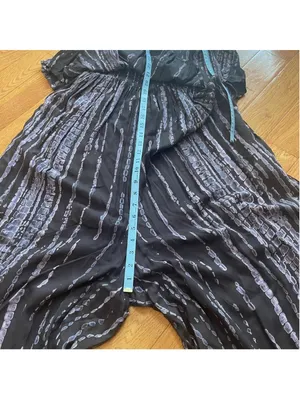 Free People Summer Vibes Tie Dye strapless Jumpsuit wide leg cropped pants Sz S thumbnail 10