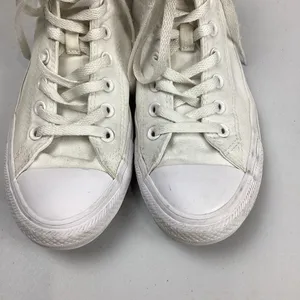 Converse White High Top All Star Chuck Taylor Sneakers Womens 9 Mens 7 thumbnail 5