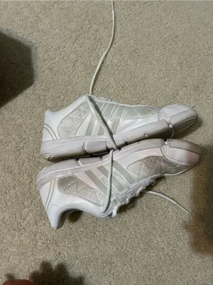 Adidas Women’s White Athletic Sneakers/Cheer Shoes thumbnail 5
