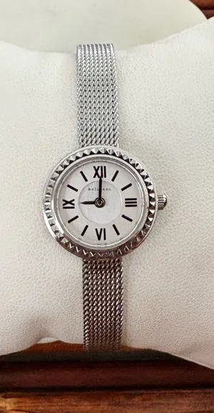 Silpada Silver Mesh Ladies Watch White Dial Roman Numerals Needs Battery 6”-7.5” thumbnail 1
