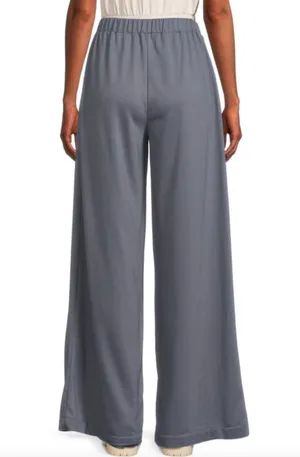 Area stars New Wide Leg Knit Pants Pull On High Rise Long Pant Grey Size Large thumbnail 4