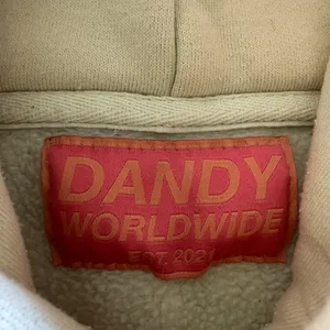 Dandy Worldwide "I Need Space" graphic hoodie cream MEASUREMENTS thumbnail 2