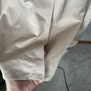 NEW H&M Trench Coat Womens XS Beige Khaki Double Breasted Belted Long $139MSRP thumbnail 9