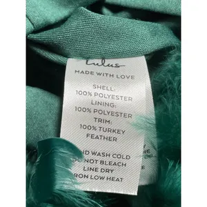 Lulus Especially Fabulous Emerald Sequin Feather Sleeveless Mini Bodycon Dress M thumbnail 6