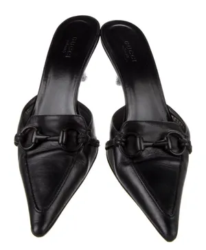 Gucci Horsebit Accent Leather Mules thumbnail 5