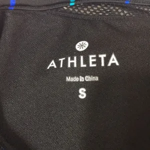 ATHLETA • Crossback Swim Tankini Top Size Small Black and Blue thumbnail 3