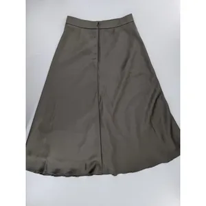 SheIn Dazy Skirt Sz M High Waist Midi Modest Satin Minimalist Capsule Wardrobe thumbnail 6