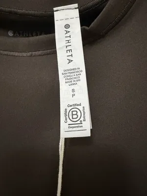Athleta‎ Bodymove Short Sleeve Crew Bodysuit Small NWT thumbnail 4