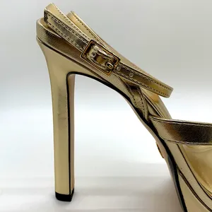 Zara NWT Dazzling Golden Strappy High Heel Shoes **Size 41/USA Size 10**🔥🔥 thumbnail 4