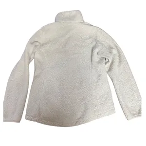 The North Face‎ White Sherpa Fleece Zip Up Jacket Womens Size Medium thumbnail 2
