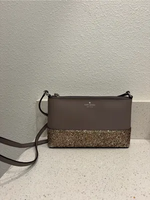 Kate Spade Greta Court Ramey Cityscape Glitter Crossbody Bag Women’s Purse EUC thumbnail 2