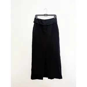 Zara Tuxedo Pencil Skirt Medium Black Satin Cumber-bun Cocktail Office Siren thumbnail 7
