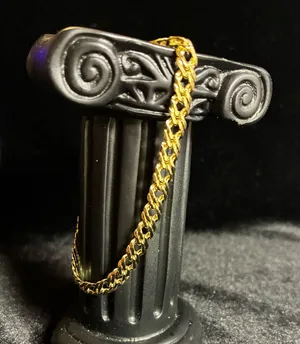 Elegant Gold tone Link Bracelet 7.5” thumbnail 1