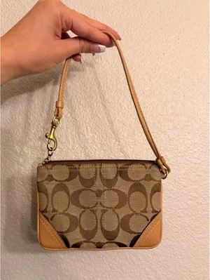 Vintage Tan Coach Wristlet thumbnail 2